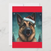 Cartes Pour Fêtes Annuelles Noël Allemand Shepard / Alsacien cadeau chien T-Sh (Devant)