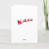 Cartes Pour Fêtes Annuelles Noël allemand - Snowflakes, Père Noël, rennes (Dos)