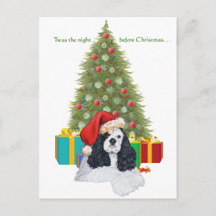 Cartes Pour Fêtes Annuelles Noël American Cocker Spaniel