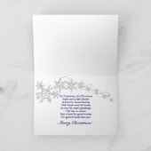 CARTES POUR FÊTES ANNUELLES NOËL - AMIS SPÉCIAUX - SNOWFLAKES/NAVY (Intérieur)