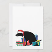 Cartes Pour Fêtes Annuelles Noël amusant avec des chiens qui se balançaient (Dos)