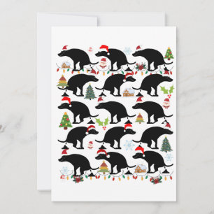 Cartes Pour Fêtes Annuelles Noël amusant avec des chiens qui se balançaient