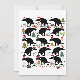 Cartes Pour Fêtes Annuelles Noël amusant avec des chiens qui se balançaient