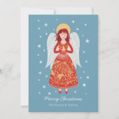Cartes Pour Fêtes Annuelles Noël Angel (Devant)
