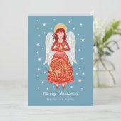 Cartes Pour Fêtes Annuelles Noël Angel (Debout devant)