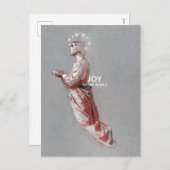 Cartes Pour Fêtes Annuelles Noël Angel Joie (Devant / Derrière)