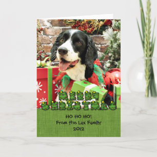 Cartes Pour Fêtes Annuelles Noël - Anglais Springer Spaniel - Betsy