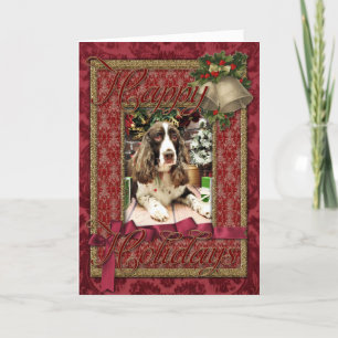 Cartes Pour Fêtes Annuelles Noël - Anglais Springer Spaniel - Logan