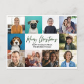 CARTES POUR FÊTES ANNUELLES NOËL ANNÉE EN REVUE 10 PHOTOS VACANCES (Devant)