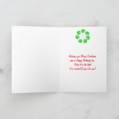 Cartes Pour Fêtes Annuelles Noël Anniversaire moderne rouge et vert (Intérieur)