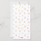 Cartes Pour Fêtes Annuelles Noël Aquarelle douce (Dos)