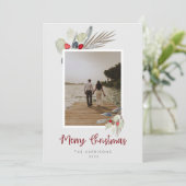 Cartes Pour Fêtes Annuelles Noël aquarelle moderne (Debout devant)