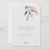 Cartes Pour Fêtes Annuelles Noël aquarelle moderne (Dos)