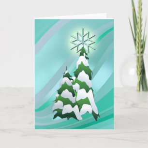 Cartes Pour Fêtes Annuelles NOËL ARBRE & ÉTOILE par SHARON SHARPE