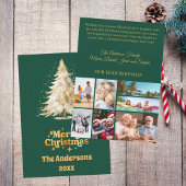 Cartes Pour Fêtes Annuelles Noël arbre neige verte photo année en revue