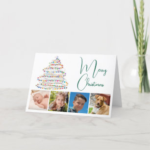 Cartes Pour Fêtes Annuelles Noël Arbre Quatre photos