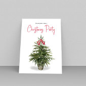 Cartes Pour Fêtes Annuelles Noël Arbre simple Aquarelle