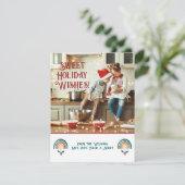 Cartes Pour Fêtes Annuelles Noël arc-en-ciel Boho (Debout devant)