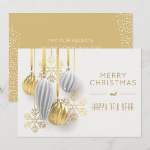 Cartes Pour Fêtes Annuelles Noël Argent Rétro