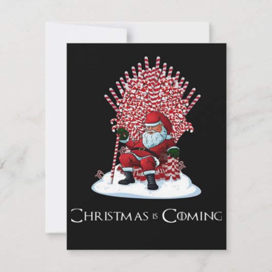 Cartes Pour Fêtes Annuelles Noël arrive (Devant)