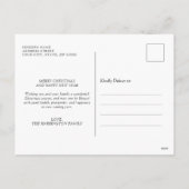 Cartes Pour Fêtes Annuelles Noël Attraper Une Nouvelle Calligraphie De Maison (Dos)