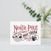 Cartes Pour Fêtes Annuelles Noël au cacao chaud du Pôle Nord (Debout devant)