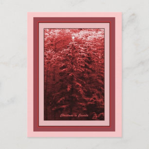 Cartes Pour Fêtes Annuelles Noël au Canada Rouge
