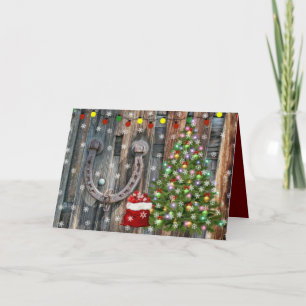 Cartes Pour Fêtes Annuelles Noël au charme campagnard rustique
