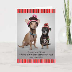 Cartes Pour Fêtes Annuelles Noël au Chihuahua