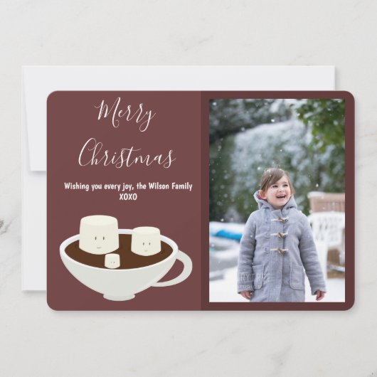 Cartes Pour Fêtes Annuelles Noël au chocolat chaud (Devant)