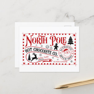 Cartes Pour Fêtes Annuelles Noël au chocolat chaud du Pôle Nord
