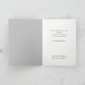 Cartes Pour Fêtes Annuelles Noël au Colorado Mountain Deer (Intérieur)