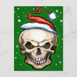 Cartes Pour Fêtes Annuelles Noël au crâne mal
