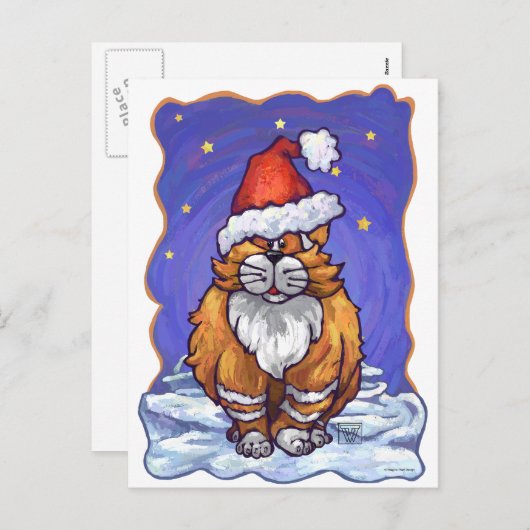 Cartes Pour Fêtes Annuelles Noël au gingembre (Devant / Derrière)