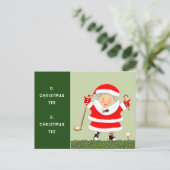 Cartes Pour Fêtes Annuelles Noël au golf (Debout devant)