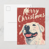 Cartes Pour Fêtes Annuelles Noël au Labrador (Devant / Derrière)