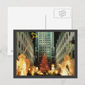 Cartes Pour Fêtes Annuelles Noël au Rockefeller Center (Devant / Derrière)