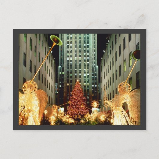 Cartes Pour Fêtes Annuelles Noël au Rockefeller Center (Devant)