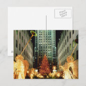 Cartes Pour Fêtes Annuelles Noël au Rockefeller Center (Devant / Derrière)