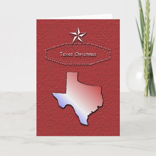 Cartes Pour Fêtes Annuelles Noël au Texas (Devant)