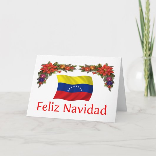 Cartes Pour Fêtes Annuelles Noël au Venezuela (Devant)