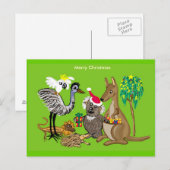 Cartes Pour Fêtes Annuelles Noël australien (Devant / Derrière)