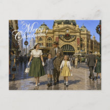 Noël australien des années 50 à la gare de Flinder