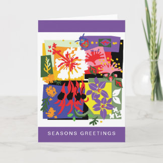 Cartes Pour Fêtes Annuelles Noël australien - FLEURS SAUVAGES autochtones -