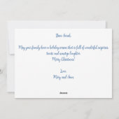 Cartes Pour Fêtes Annuelles Noël aux chats d'hiver (Dos)