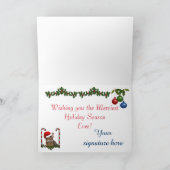 Cartes Pour Fêtes Annuelles Noël aux chats somaliens (Intérieur)