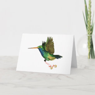 Cartes Pour Fêtes Annuelles Noël aux colibris