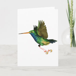 Cartes Pour Fêtes Annuelles Noël aux colibris