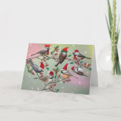 Cartes Pour Fêtes Annuelles Noël aux poulets (Devant)