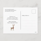 Cartes Pour Fêtes Annuelles Noël aux rennes bleus (Dos)